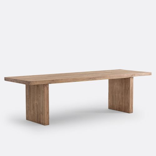 Malio 8-10 Seater Rectangular Dining Table in Solid Pine - LA REDOUTE INTERIEURS - Modalova