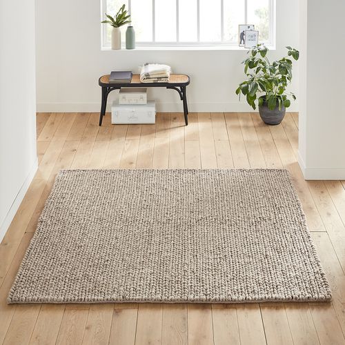 Tappeto In Pura Lana Effetto Maglia Forma Quadrata, Diano Taglie 240 x 240 cm - la redoute interieurs - Modalova