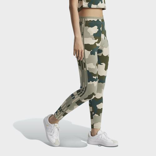 Leggings Essentials 3 Stripe Motivo Mimetico 7/8 Taglie XS - adidas sportswear - Modalova