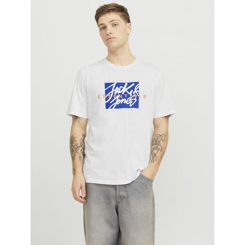 T-shirt stampata girocollo - JACK & JONES - Modalova