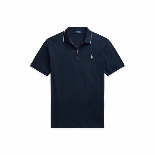 Polo dritta collo cerniera maglia piqué - POLO RALPH LAUREN - Modalova