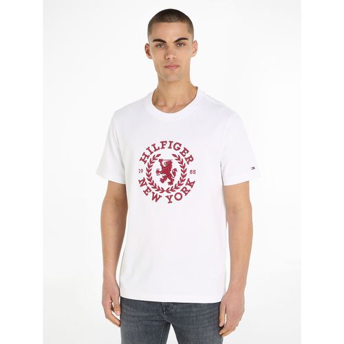 T-shirt girocollo con logo - TOMMY HILFIGER - Modalova