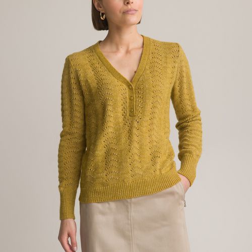 Maglione Scollo A V In Fine Maglia Lavorata Donna Taglie 46/48 (FR) - 50/52 (IT) - anne weyburn - Modalova