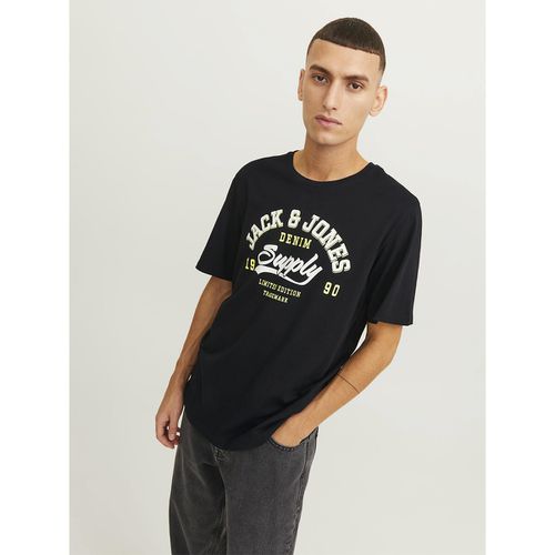 T-shirt Girocollo Con Logo Uomo Taglie XS - jack & jones - Modalova