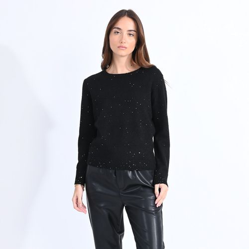 Maglione girocollo con strass - MOLLY BRACKEN - Modalova