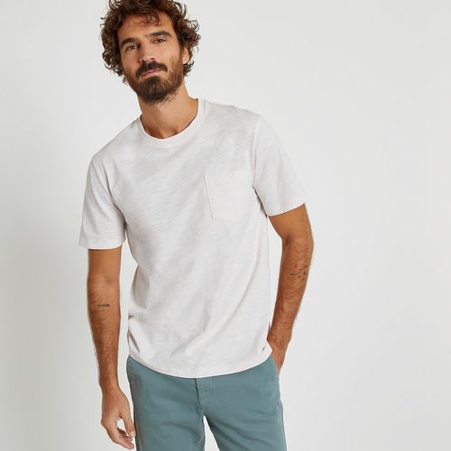 T-shirt In Cotone Biologico Scollo Rotondo Maniche Corte Uomo Taglie S - la redoute collections - Modalova