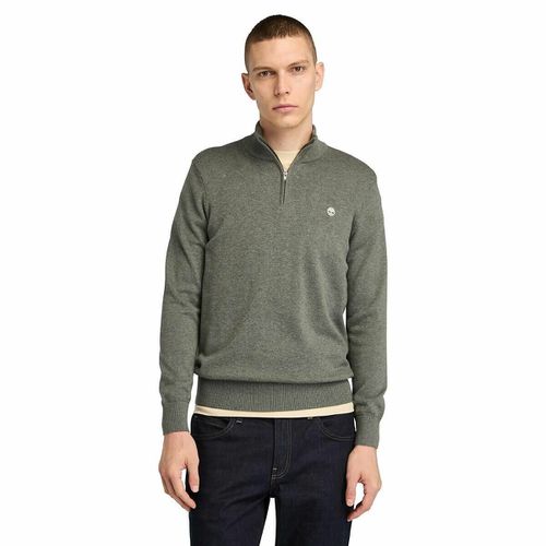 Pull collo con cerniera in cotone regular - TIMBERLAND - Modalova