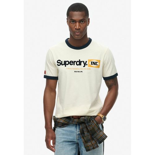 T-shirt Con Motivo Core Logo Uomo Taglie M - superdry - Modalova