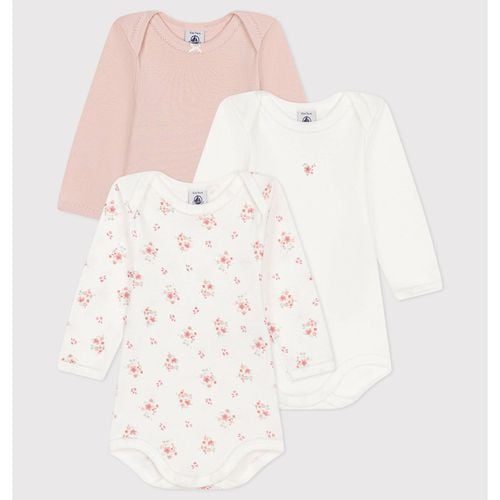 Confezione da 3 body maniche lunghe - PETIT BATEAU - Modalova