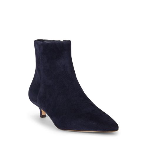 Francesca Kitten Heel Pointed Suede Ankle Boots - Lauren Ralph Lauren - Modalova