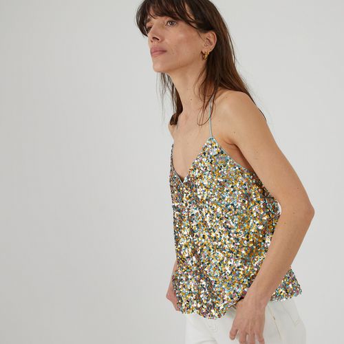 Top Con Paillettes Donna Taglie 40 (FR) - 44 (IT) - la redoute collections - Modalova