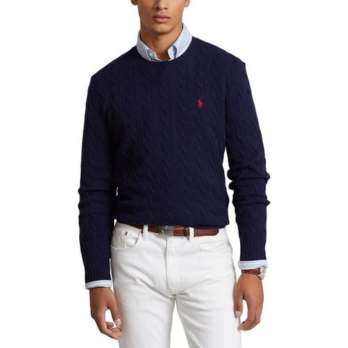 Pull Girocollo In Lana E Cachemire Uomo Taglie L - polo ralph lauren - Modalova