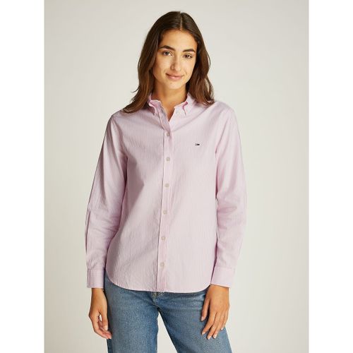 Camicia Oxford Con Maniche Lunghe Donna Taglie S - tommy jeans - Modalova