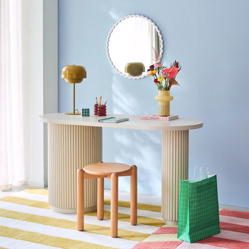 Coloquo Solid Beech Stool - LA REDOUTE INTERIEURS - Modalova