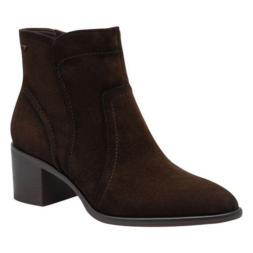 Pointed Leather Ankle Boots - tamaris - Modalova