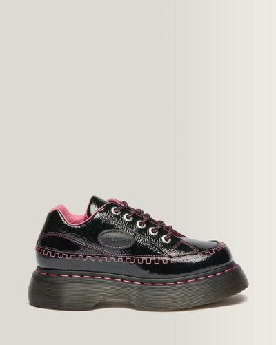 Scarpe Buzz A 5 Occhielli In Pelle Distressed Patent in , Dimensione: 36 - Dr. martens - Modalova