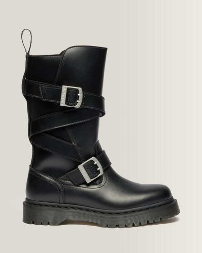 Anistone Two Strap Leder Biker Stiefel in , Größe: 36 - Dr. martens - Modalova