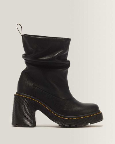 Kasey Lo Virginia Leder Stiefel Mit Absatz in , Größe: 37 - Dr. martens - Modalova