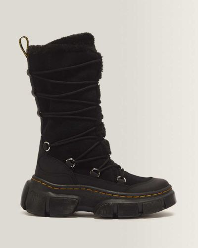 Dmxl 7-Ösen Kunstfell Leder Stiefel in , Größe: 37 - Dr. martens - Modalova