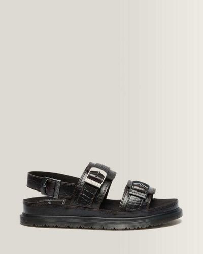 Sandali San Two Strap In Pelle Croc Embossed in , Dimensione: 36 - Dr. martens - Modalova