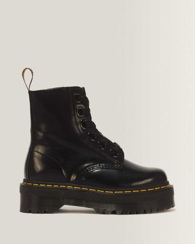 Leder Molly Plateau Stiefel Schuhe in , Größe: 36 - Dr. martens - Modalova