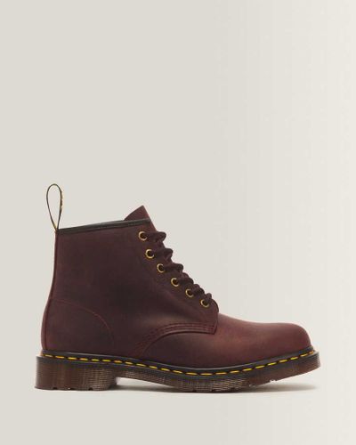 Stivali Stringati 101 A 6 Occhielli In Pelle Crazy Horse in , Dimensione: 36 - Dr. martens - Modalova