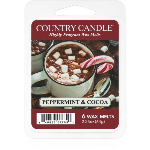 Peppermint & Cocoa cera per lampada aromatica 64 g - Country Candle - Modalova