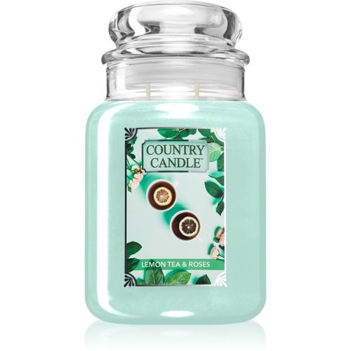 Lemon Tea & Roses candela profumata 737 g - Country Candle - Modalova