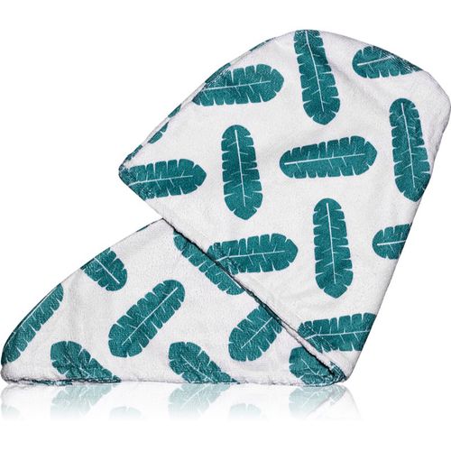 Microfibre Hair Towel Wrap asciugamano per capelli 1.0 Leaf Print - Coco & Eve - Modalova