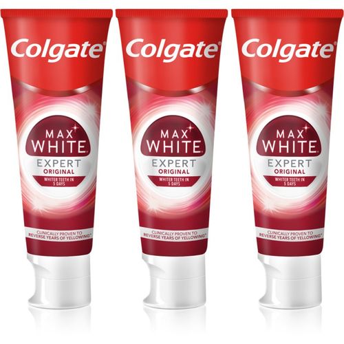 Max White Expert Original pasta de dientes blanqueadora 3x75 ml - Colgate - Modalova