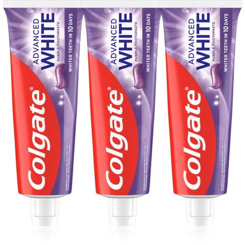 Advanced White Purple White pasta de dientes blanqueadora 3x75 ud - Colgate - Modalova