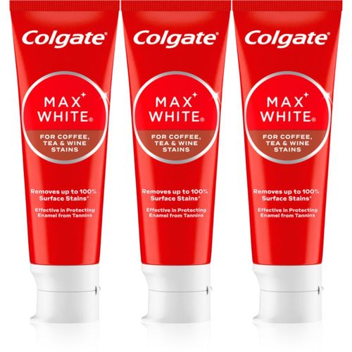 Max White One Coffee, Tea & Wine pasta de dientes blanqueadora 3x75 ml - Colgate - Modalova