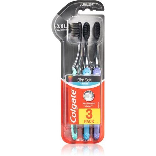 Slim Soft Active cepillo de dientes para niños con carbón activo soft 3 ud - Colgate - Modalova