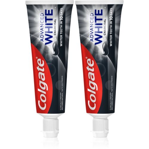 Advanced White Charcoal pasta de dientes blanqueadora con carbón activo 2x75 ml - Colgate - Modalova
