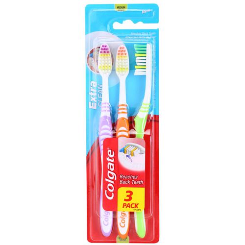 Extra Clean Medium cepillo de dientes medio 3 ud - Colgate - Modalova