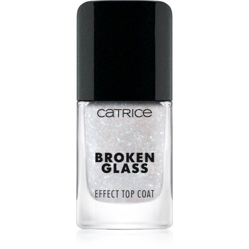 Broken Glass Effect Top Coat esmalte de uñas capa superior con purpurina tono 050 Sparkling Reflection 10.5 ml - Catrice - Modalova