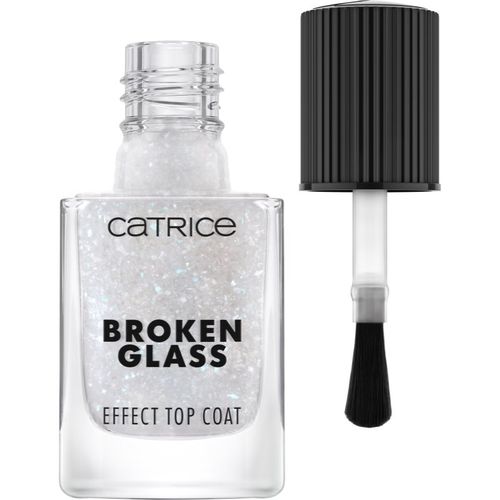 Broken Glass Effect Top Coat esmalte de uñas capa superior con purpurina tono 050 Sparkling Reflection 10.5 ml - Catrice - Modalova
