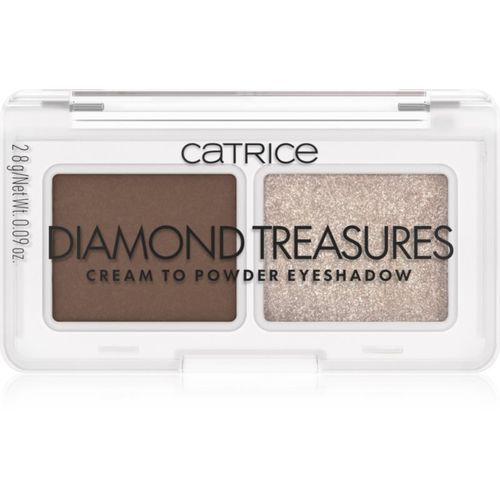 Diamond Treasures sombras de ojos dúo tono 01 Hazel Spark 2.8 g - Catrice - Modalova