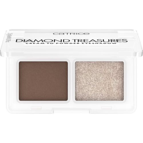 Diamond Treasures sombras de ojos dúo tono 01 Hazel Spark 2.8 g - Catrice - Modalova