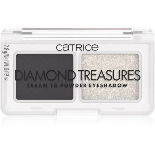 Diamond Treasures sombras de ojos dúo tono 030 Smokey Diamond 2.8 g - Catrice - Modalova