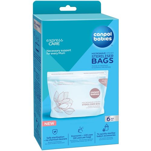 Microwave Sterilization Bags bolsas de esterilización para el microondas 6 ud - Canpol babies - Modalova
