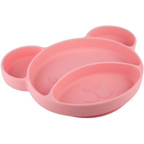 Suction plate Bear plato con compartimentos con ventosa Pink 500 ml - Canpol babies - Modalova