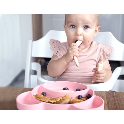 Suction plate Bear plato con compartimentos con ventosa Pink 500 ml - Canpol babies - Modalova