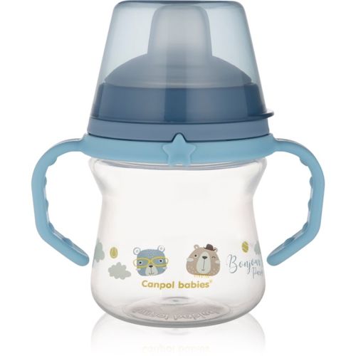 Bonjour Paris FirstCup taza con asas Blue 6m+ 150 ml - Canpol Babies - Modalova