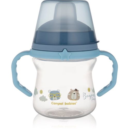 Bonjour Paris FirstCup tazza con maniglie Blue 6m+ 150 ml - Canpol Babies - Modalova