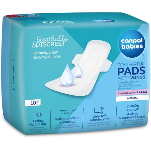 Postpartum Pads With Wings compresas posparto Día 10 ud - Canpol babies - Modalova