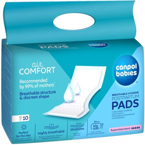 Postpartum Pads compresas posparto Super Absorbent 10 ud - Canpol babies - Modalova