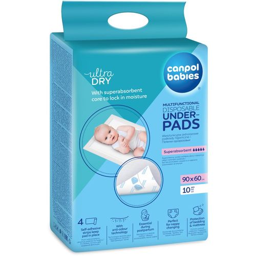 Disposable Underpads cambiadores desechables Super Absorbent 10 ud - Canpol babies - Modalova