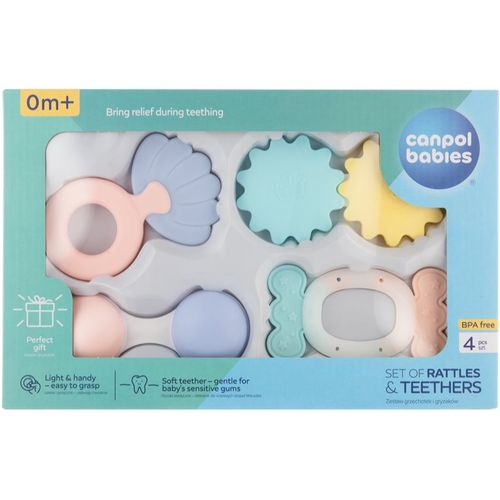 Pastels sonajero con mordedor lote de regalo 0m+ - Canpol babies - Modalova
