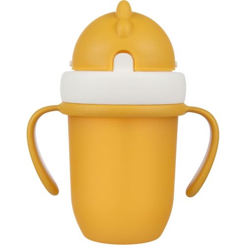 Matt taza con pajita 9+ m Yellow 1 ud - Canpol babies - Modalova